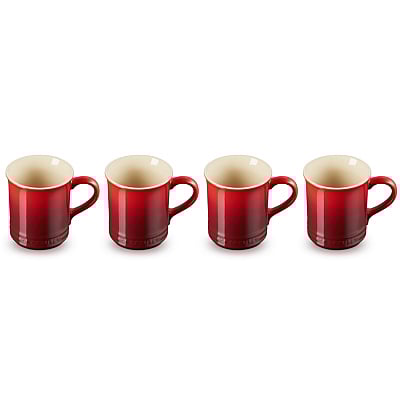 Le Creuset Mokkenset Kersenrood 400 ml (4 stuks)