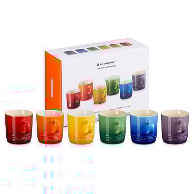 Le Creuset Koffiebekers Rainbow 200 ml 6 Kleuren (2025)