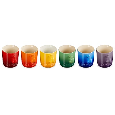 Le Creuset Koffiebekers Rainbow 200 ml 6 Kleuren (2025)