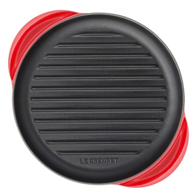 Le Creuset Grillpan Rond 25 cm Rood
