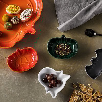 Le Creuset Snack Schaaltje Halloween Oranjerood