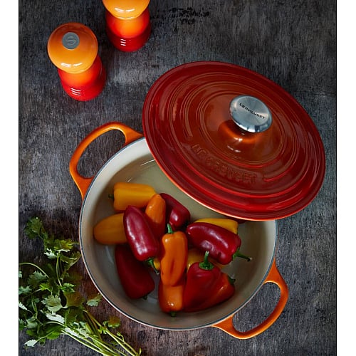Le Creuset Signature Bräter 26 cm Orange Rot