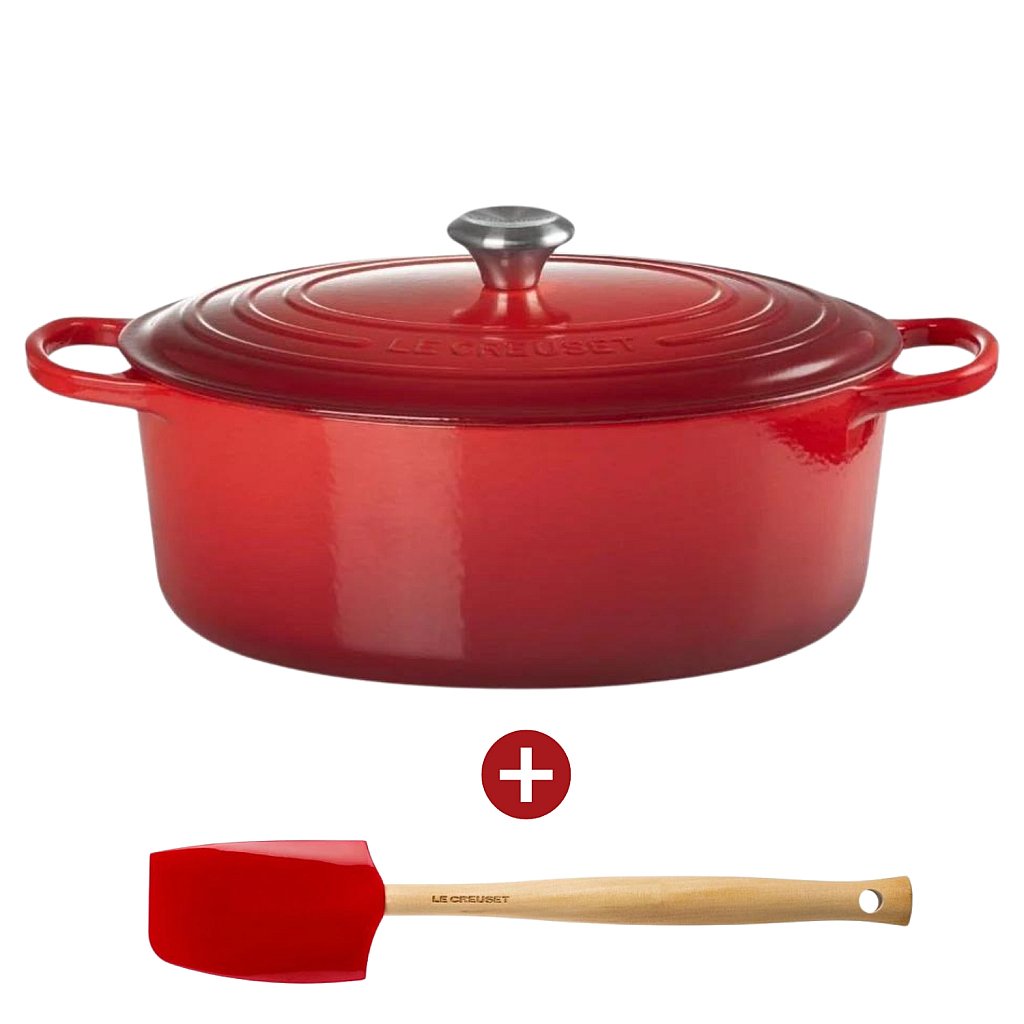 Le Creuset Signature Casserole Oval 31 cm Cherry Red