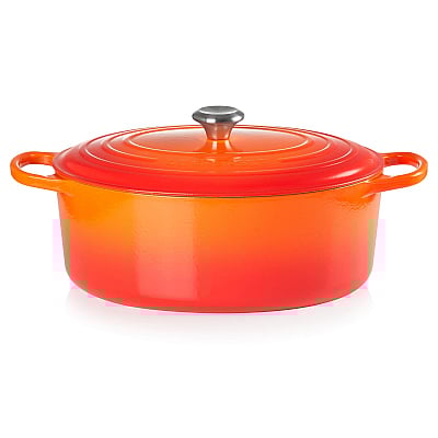 Le Creuset Signature Casserole Oval 35 cm Orange Red