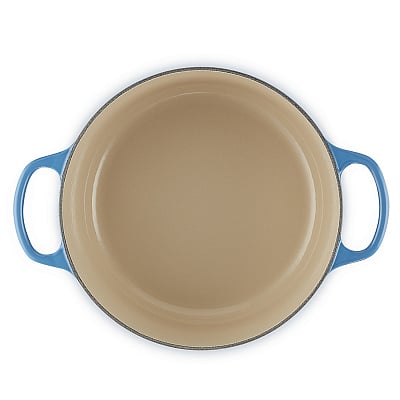 Le Creuset Signature Braadpan 22 cm Azure Blauw 