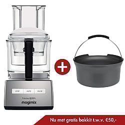 Magimix 5200 XL Premium Foodprocessor Mat Chroom + Bakkit 