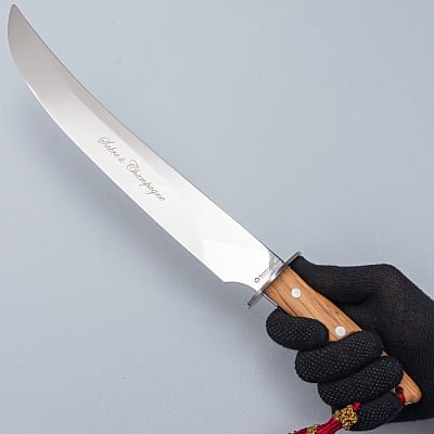 Maserin Champagne saber Olive Wood