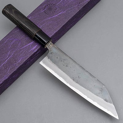 Motokyuuichi Shirogami #2 Kurouchi Bunka 18 cm
