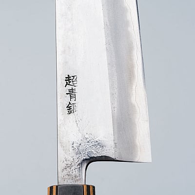Motokyuuichi Aogami Super Nashiji Striped Bunka 21 cm