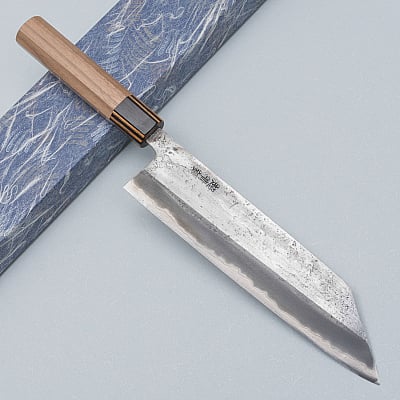 Motokyuuichi Aogami Super Nashiji Striped Bunka 21 cm