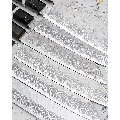 Nigara VG10 Tsuchime Damast Migaki Birch Gyuto 24 cm