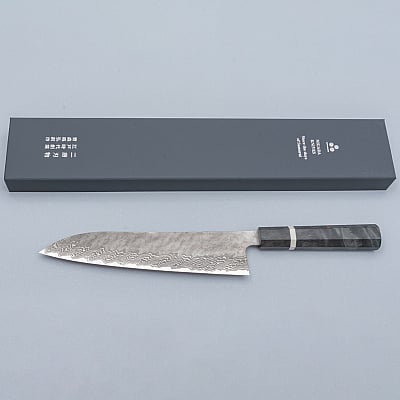 Nigara VG10 Tsuchime Damast Migaki Birch Gyuto 24 cm
