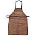 Old West Lederschürze Cognac