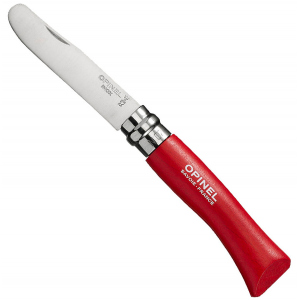 Opinel Zakmes Afgerond no. 7 Roestvrij Rood