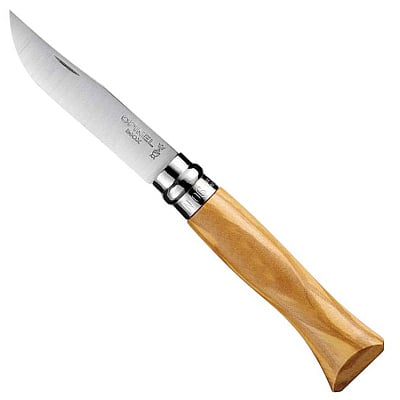 Opinel Zakmes met Olijfhout no. 6 Roestvrij