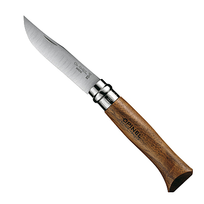 Opinel Zakmes no. 8 Walnoothout Roestvrij