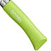 opinel zakmes afgerond no. 7 roestvrij groen