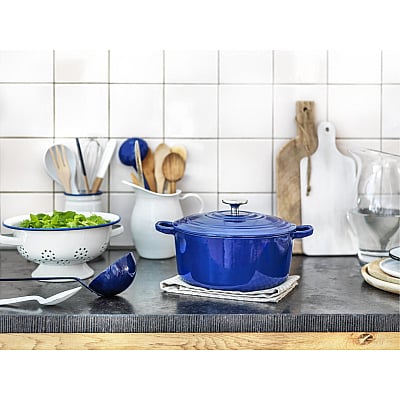 BK Bourgogne Gietijzeren Braadpan Royal Blue 28 cm