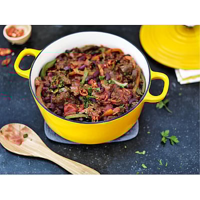 BK Bourgogne Gietijzeren Braadpan Sunny Yellow 28 cm