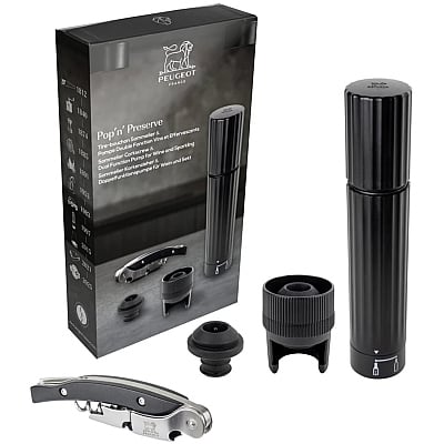 Peugeot Preserve Kurkentrekker Sommelier + Bewaarpomp