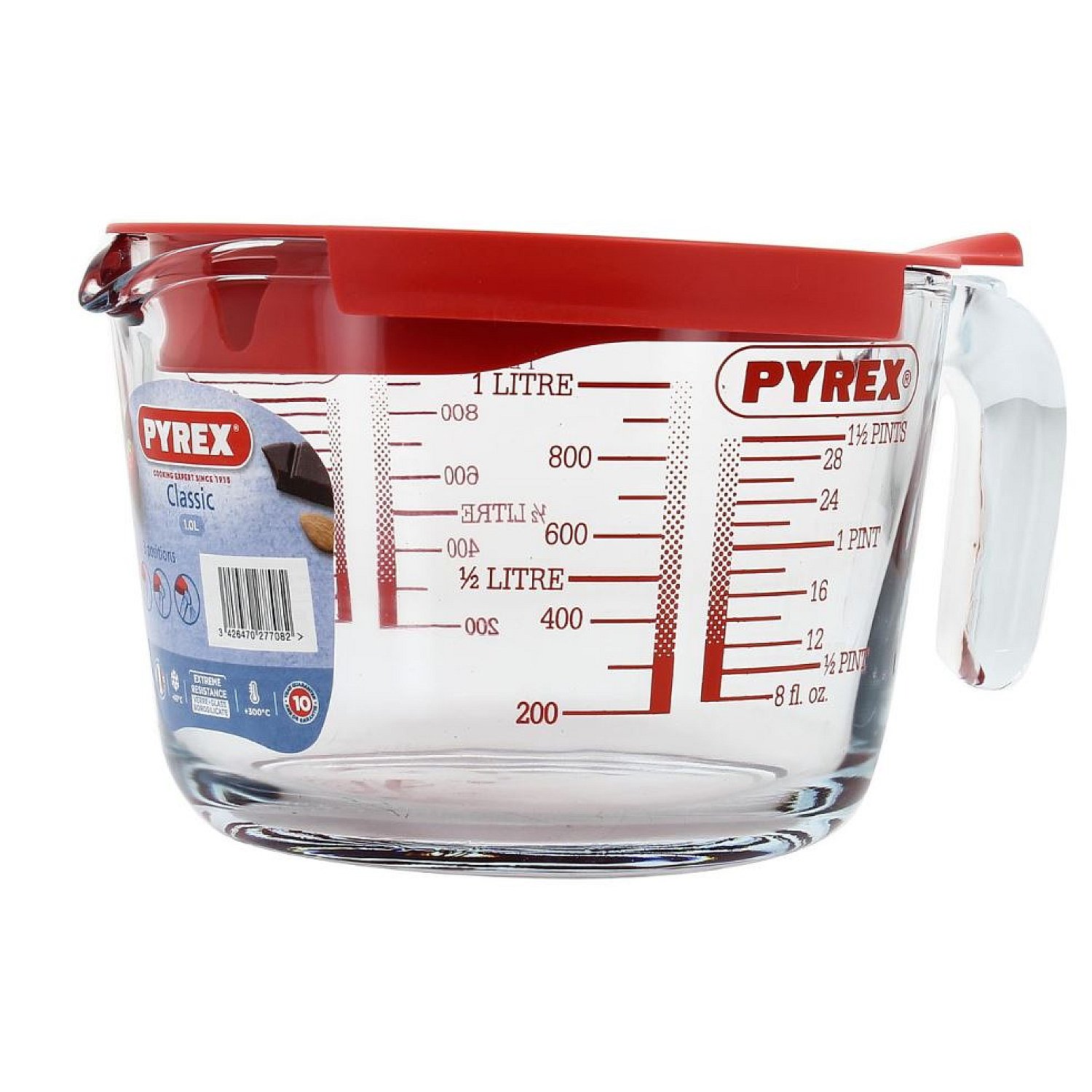 Pyrex Classic Measuring Cup 1 Liter With Lid Knivesworld.eu