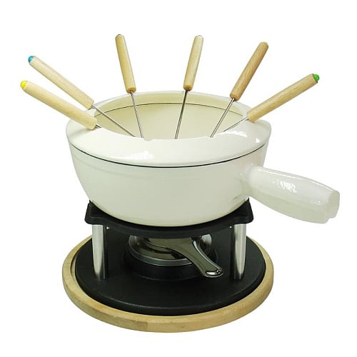 Relance Kaasfondueset 10 delig Off White