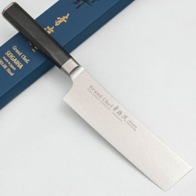 Sakai Takayuki Grand Chef Seigaiha Damascus Nakiri 16 cm