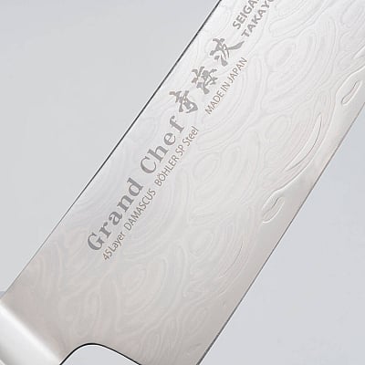 Sakai Takayuki Grand Chef Seigaiha Damascus Gyuto 21 cm