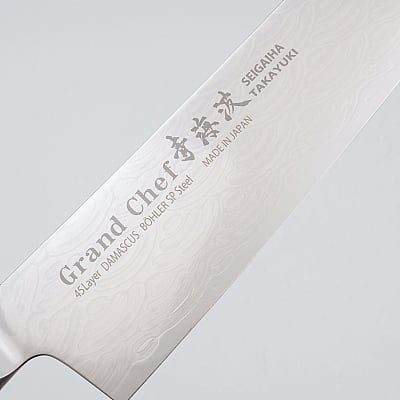 Sakai Takayuki Grand Chef Seigaiha Damascus Gyuto 24 cm