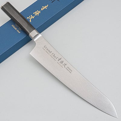 Sakai Takayuki Grand Chef Seigaiha Damascus Gyuto 24 cm