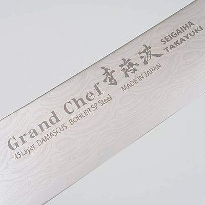 Sakai Takayuki Grand Chef Seigaiha Damascus Sujihiki 24 cm