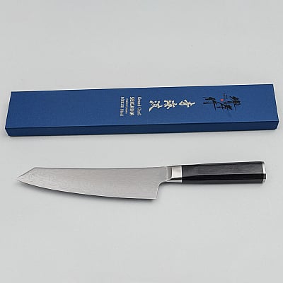 Sakai Takayuki Grand Chef Seigaiha Damascus Kengata 19 cm