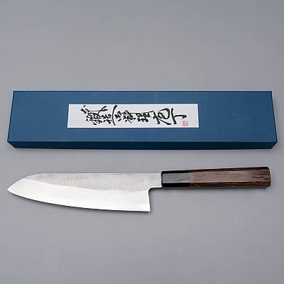 Shigeki Tanaka Ginsan Wenge Santoku 16.5 cm