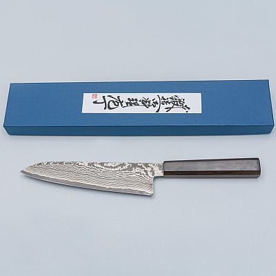 Shigeki Tanaka SG2 Damascus Ebony Gyuto 18 cm