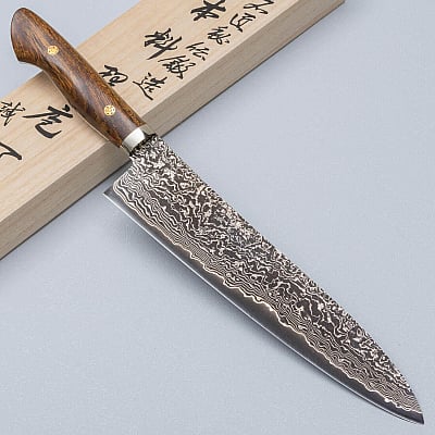 Shigeki Tanaka SG2 Damascus Ironwood Gyuto 24 cm