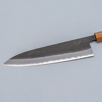 Shiro Kamo Aogami Super Kurouchi Zelkova Gyuto 21 cm