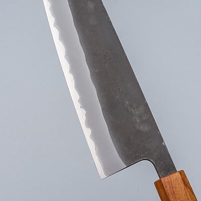 Shiro Kamo Aogami Super Kurouchi Zelkova Gyuto 21 cm