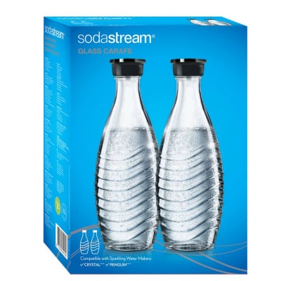 sodastream glazen karaffen duopack 0.75 liter