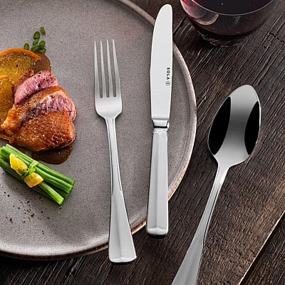 Sola Bestek Haagsch Lofje Verzilverd 9 persoons 90-Delig