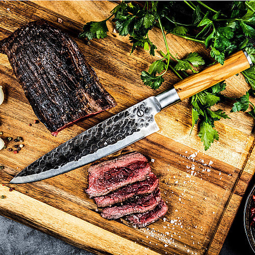 Olive Forged Kochmesser 20 cm