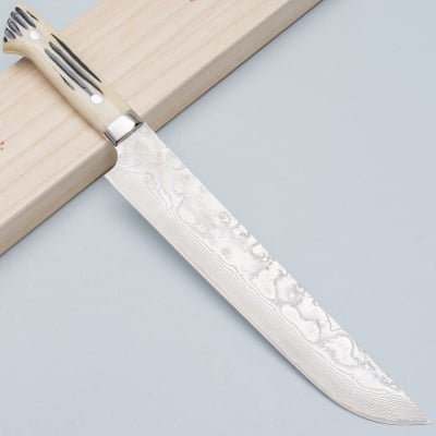 Takeshi Saji SG2 Diamond Damast Staghorn Sakimaru 24 cm