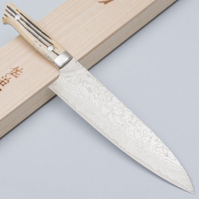 Takeshi Saji SG2 Diamond Damast Staghorn Gyuto 21 cm 