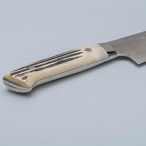 Takeshi Saji SG2 Diamond Damast Staghorn Gyuto 24 cm
