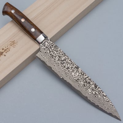 Takeshi Saji SG2 Nickel Damast Ironwood Gyuto 21 cm 