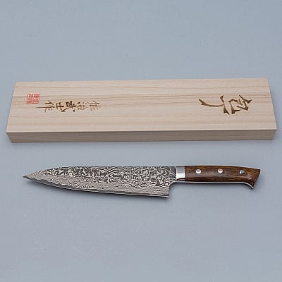 Takeshi Saji SG2 Nickel Damast Ironwood Gyuto 21 cm 