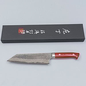 Takeshi Saji VG10 Cross Tsuchime Kurouchi Bunka 17 cm