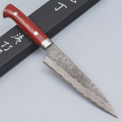 Takeshi Saji VG10 Cross Tsuchime Kurouchi Petty 15 cm