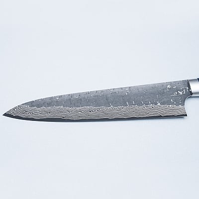 Takeshi Saji VG10 Cross Tsuchime Kurouchi Pinecone Gyuto 24 cm