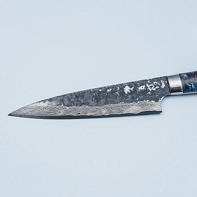 Takeshi Saji VG10 Cross Tsuchime Kurouchi Pinecone Petty 15 cm