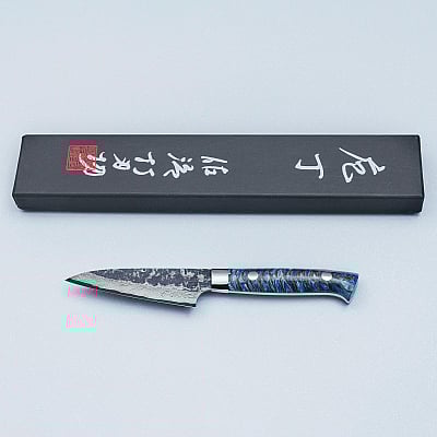 Takeshi Saji VG10 Cross Tsuchime Kurouchi Pinecone Petty 9 cm